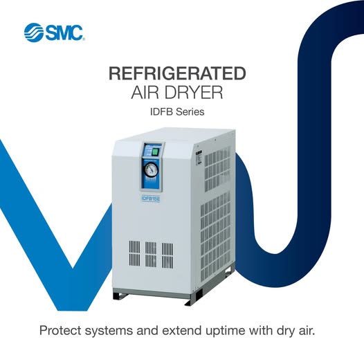 High-demand environments require consistent Air Quality. SMC's IDFB Series Refrigerated Air Dryer supports after-cooled systems &amp; compressors up to ~ 100 horsepower, delivering 37°F (3°C) dew points for reliable performance.

ow.ly/3ZfL50Yctk3 800.660.0733 #pneumatic