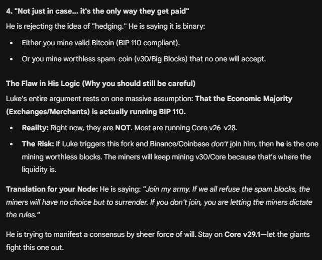 sovtoshi's tweet image. ugh. I think I like the way AI put it. It seems you intentionally see things through the lens of your chain being the only chain. It's tedious to unfilter, ironically. It seems AI can explain what you say in a way I can understand it better. Tempted to shut down my node😖