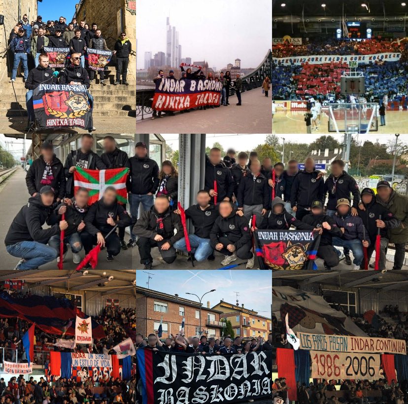 No todos los grupos forman parte del fútbol ⚽️, también hay muchos que forman parte del Baloncesto 🏀 

Hoy con motivo especial de su 40 Aniversario, os hablamos de Indar Baskonia 🔵🔴 grupo antifascista que anima al Kosner Baskonia de la ciudad de Vitoria-Gasteiz.

1986 - 2026.