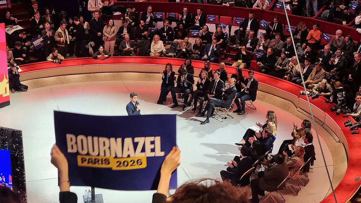 "Depuis 12 ans Paris s'enfonce, Paris s'endort, Paris s'endette" <a href="/GabrielAttal/">Gabriel Attal</a> #Bournazel2026