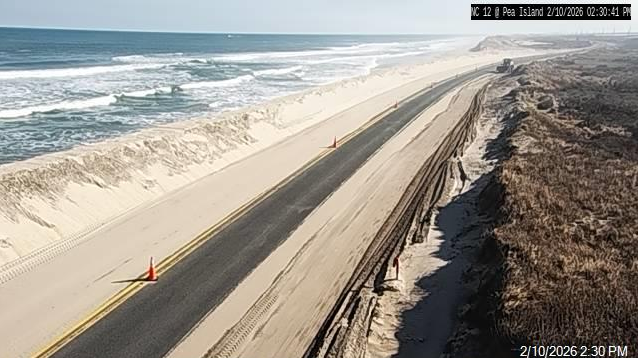 Finally, a warmup on the beach! Just a reminder that there are still short, single lane closures on NC12 on Pea Island while we work to shore up the dune system damaged in the winter storm last week. Please drive carefully through the work zone. We expect to be done Friday.