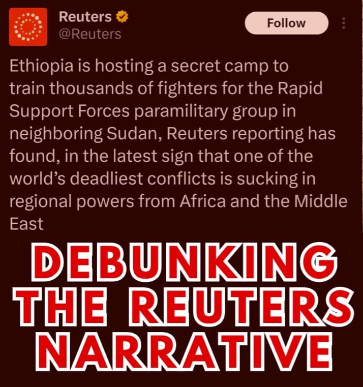 DEBUNKING THE REUTERS NARRATIVE
It is a logical fallacy to suggest #Ethiopia would destabilize its own border while hosting thousands of Sudanese refugees. <a href="/Reuters/">Reuters</a>’ report ignores the reality of Ethiopia’s sacrifice and its unwavering support for Sudanese sovereignty.