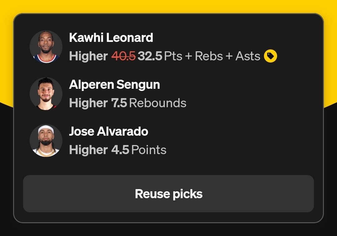MrMooseDFS's tweet photo. Kawhi Discount 3 man slip 🫡

Follow for more 🤝 

https://t.co/3ujtMmGHIh

#NFL #NBA #GamblingX #GamblingTwitter
#PrizePicks #PrizePicksNBA  #PrizePicksPOTD #PrizePicksProps  #PrizePicksToday  #PrizePicksLocks https://t.co/CNsA7OCwTJ