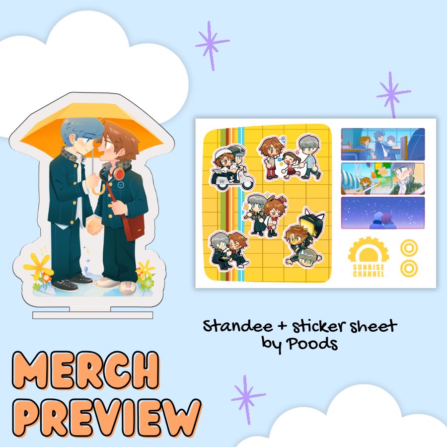 Any Souyo fans in the chat? 😳hehe u can get the standee and stickers I made for the merch box! 

or go peep if anything else catches ur eye! So many gorgeous  designs by so many amazing artists 💞

#persona4 #souyo
