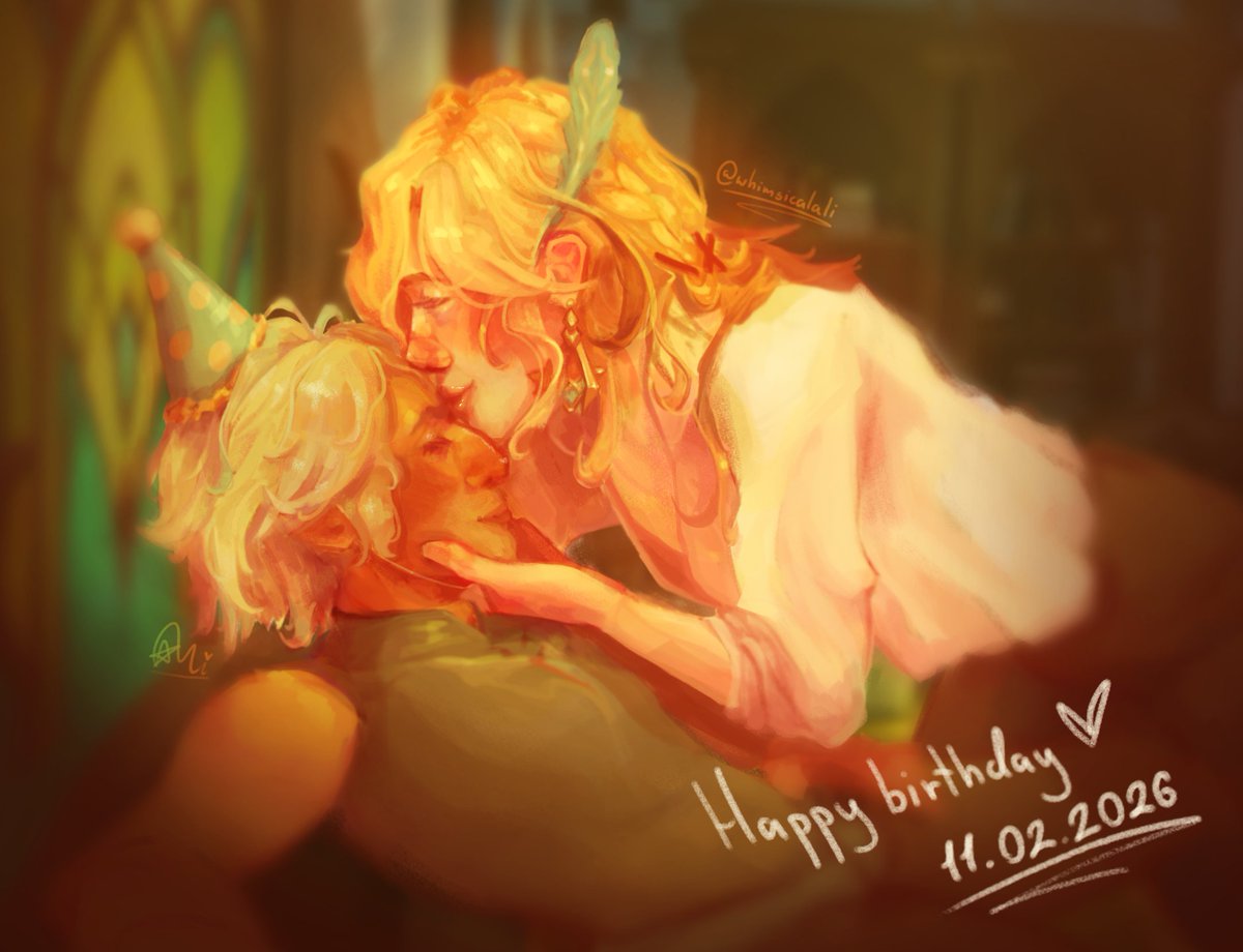 birthday kisses <33 #Alhaitham #kavetham  #haikaveh