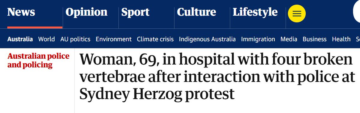 JonesHowDareYou's tweet image. Interaction?

𝘐𝘕𝘛𝘌𝘙𝘈𝘊𝘛𝘐𝘖𝘕?

The woman was assaulted by the Police, @GuardianAus.

There were witnesses on the ground.

Stop the whitewashing. #auspol #nswpol #PoliceViolence