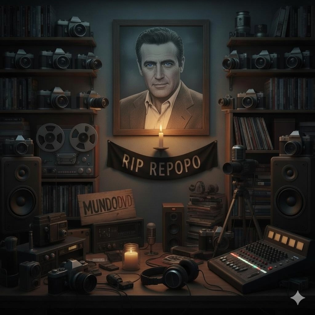 Con tremendo pesar y estremecimiento me entero de la muerte del forero Repopo de MundoDVD.com Coincidimos en dicho foro desde 2003 y pude ser testigo de su gran pasión-labor y lamento profundamente que nos haya dejado tan pronto. Vuela alto, tu memoria nos queda. DEP