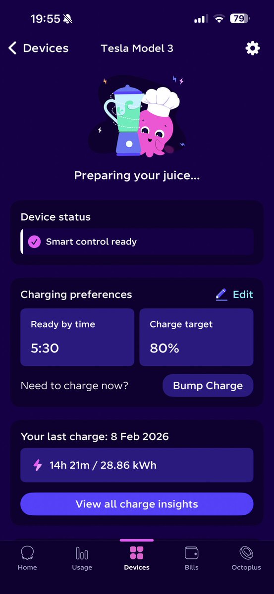 falkirk81's tweet photo. @OctopusEnergy Hi, any ideas why my app is ‘stuck’ on preparing my juice? Never happened before. Tried unplugging and reconnecting, same issue. https://t.co/Vpkgn0hYOO