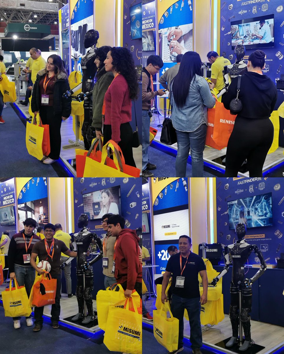 LAIDETECmx's tweet photo. Durante la Expo Manufactura 2026, SUMI, el androide embajador de MISUMI, estuvo compartiendo información, resolviendo dudas, interactuando con los asistentes e informándoles sobre las soluciones, componentes y asesorías que MISUMI ofrece para los proyectos industriales. https://t.co/FAbfoiiwB2