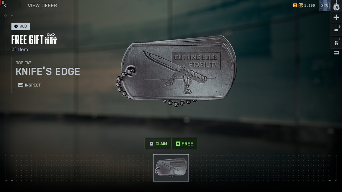 🗡️BATTLEFIELD FRIENDS Bipod knife!  

This might be the most badass thing Battlefield 6 has done yet. One of today’s free gifts is a Bipod Knife dog tag. More stuff like this, please 

#Battlefield6 #bf6 #battlefield #gaming #battlefieldfriends