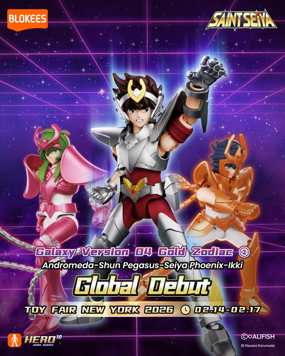 Toy Fair New York 2026 | Global debut: Blokees Saint Seiya Galaxy