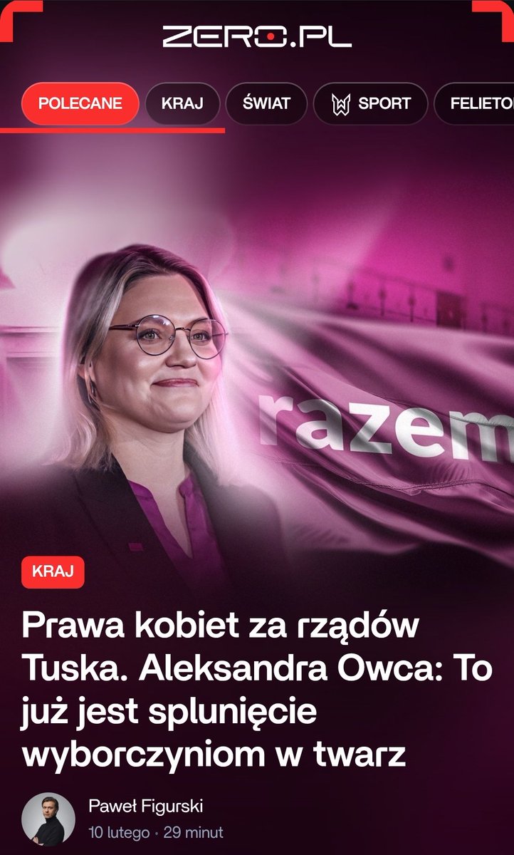 A na wieczór polecam się w rozmowie z <a href="/p_figurski/">Paweł Figurski</a> dla <a href="/portalzeropl/">Zero.pl</a>😊
zero.pl/news/6112