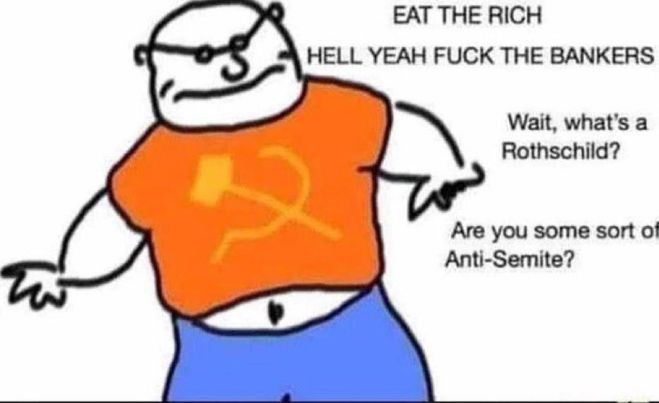 “EAT THE RICH🤡🤡🤡”