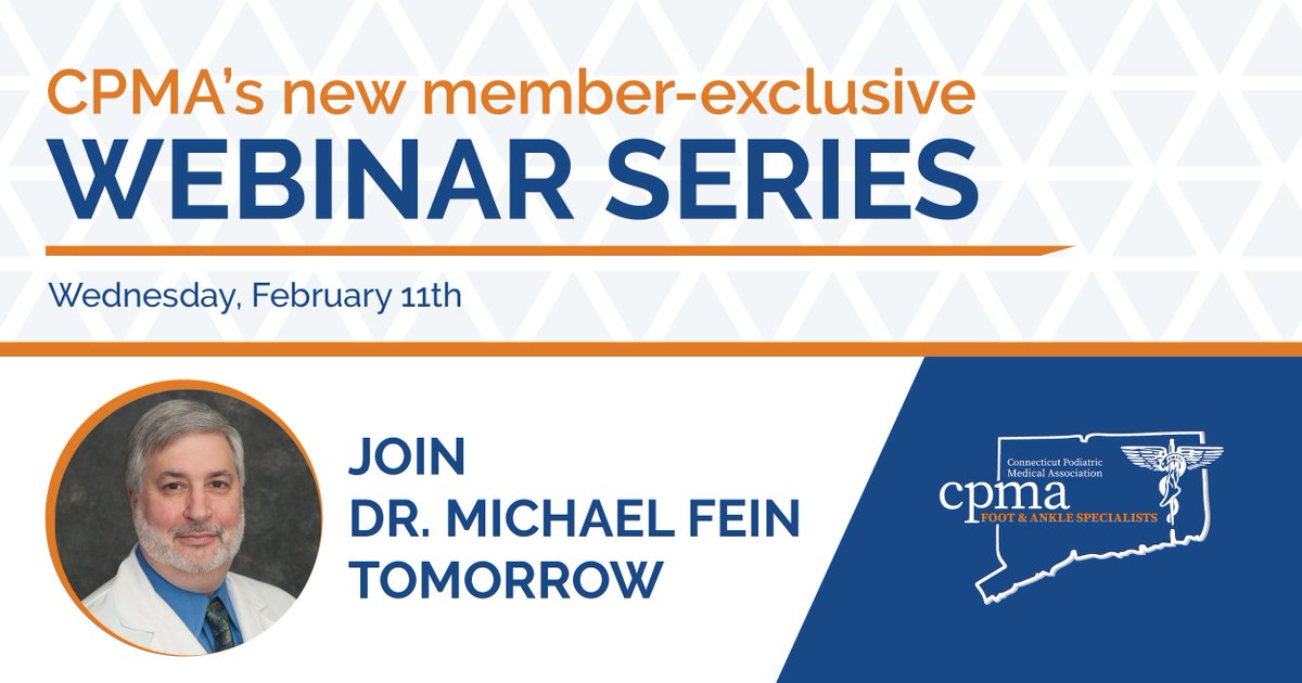 CPMA’s Webinar Series kicks off tomorrow! Join Dr. Michael Fein, Wed. 6–7 PM ET, for a focused discussion on Medicare changes impacting wound graft products. Register now: bit.ly/4aRGctO