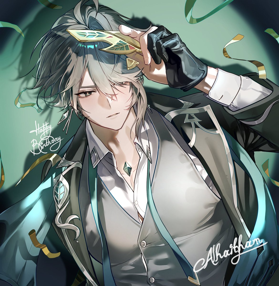 kats20000's tweet image. #アルハイゼン生誕祭2026
생일 축하해 알하이탐!🎉🌱