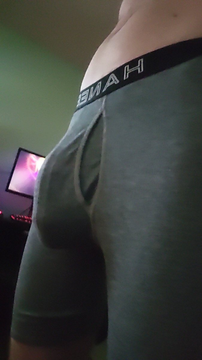 Just admiring my bulge. 😊😉