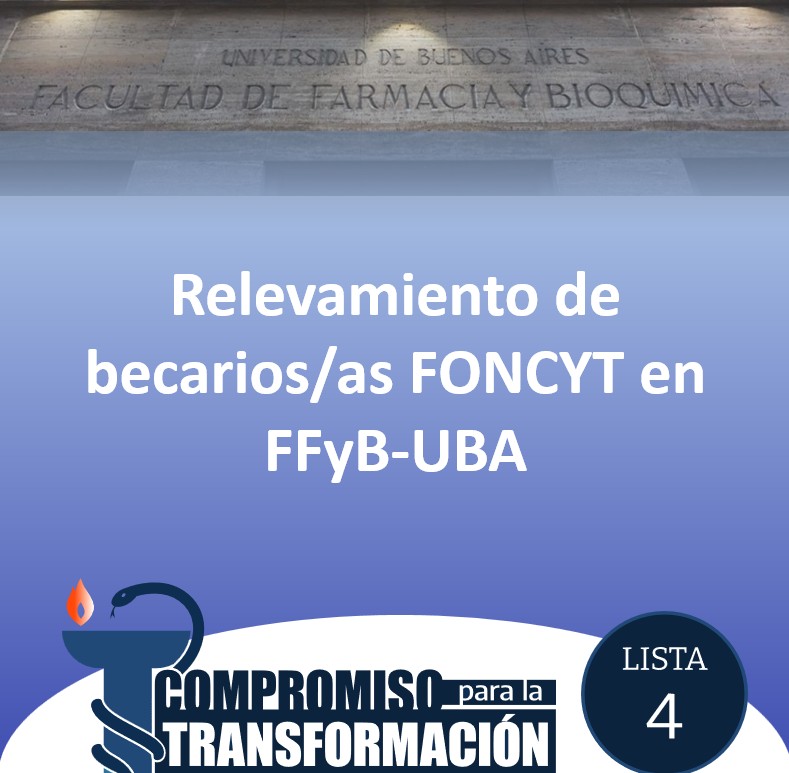 Si sos becario/a FONCYT en FFyB-UBA, completá el formulario para fortalecer nuestro proyecto de mejorar los estipendios a la hora de ser tratado en el Consejo Directivo de <a href="/FFyB_UBA/">FFyB UBA</a>  forms.gle/trmiYa5stKC3eG…