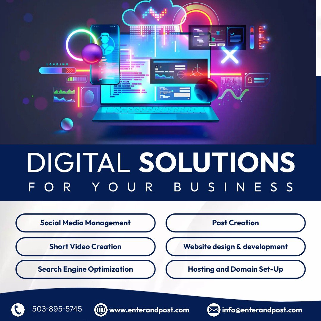 ENTERPOSTLLC's tweet photo. Grow your online presence with our full-suite digital marketing services. From content to ads, we connect you to your audience effectively.

Our Website: https://t.co/079x0s3GpT

#DigitalMarketing #OnlineGrowth #MarketingSolutions #SocialMediaStrategy https://t.co/UjovECEBbb