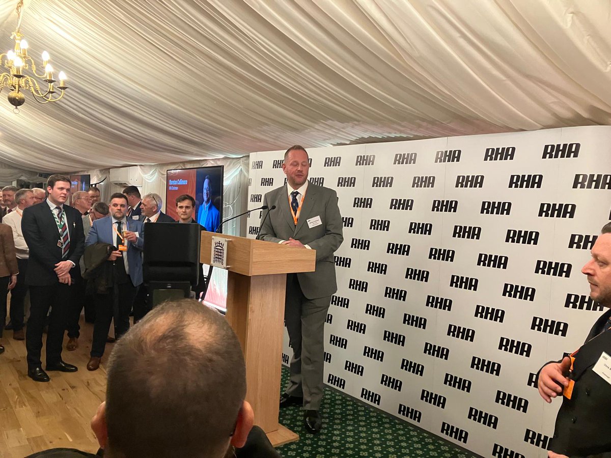 RHANews's tweet photo. Our #RHAParliamentaryReception is underway. A big thanks to @antoniabance our event sponsor for helping us make this evening happen.
 
The key theme tonight is driver welfare as we showcase our new Guide to Maintaining Driver Health. We encourage all operators to grab a copy in the link.

We've heard from our Chair, @chiefymc on the importance of hauliers, coach and van operators for driving economic growth, @Mather_Keir on the Government's support for our sector, and our APPG chair, @RachelTaylorMP on her work tackling freight crime.

Drivers deserve to feel supported – a key theme for tonight’s event. And that's why we're asking MPs and peers to sign our open letter to the Prime Minister calling for more safe and secure parking, and better quality rest facilities.

https://t.co/PlpUPU4F44