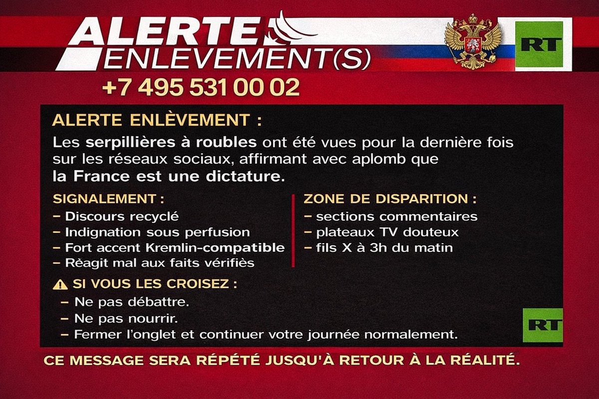 🇷🇺

On va se marrer avec celle là 😅