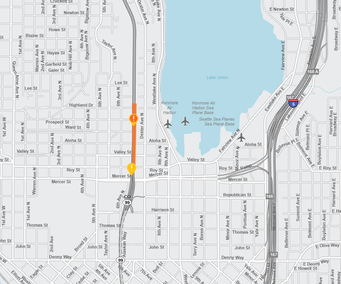 [SR-99] 남쪽 SR 99 부분 폐쇄