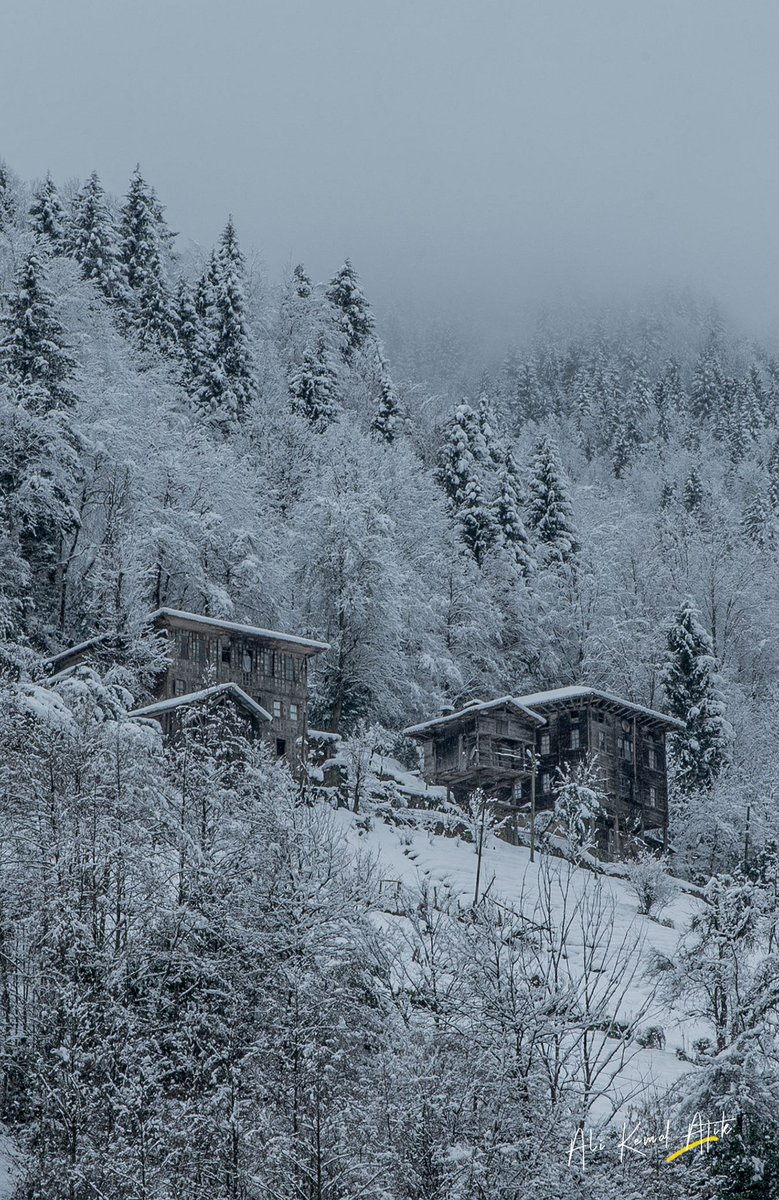 Kış ne güzel yakışıyor bu coğrafyaya ❄️ Rize Çamlıhemşin