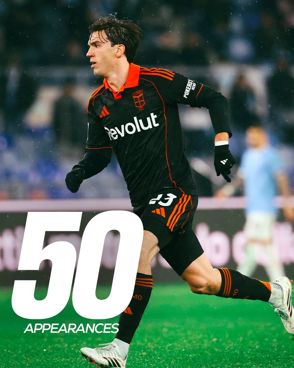 Congratulations Maxi on 50 appearances with Como 🤍💙