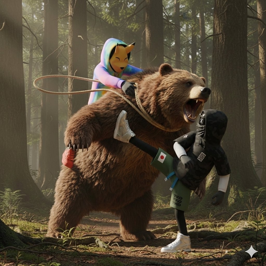 DiabloIncognit0's tweet photo. Wen yer one year in and the bear hits. 📈 $APE @Dojo_Kidz #DKBDay https://t.co/us248L1UyK