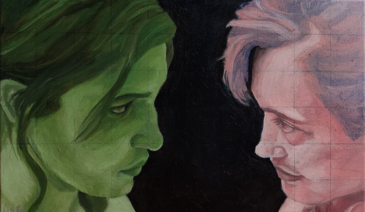 aeongshark's tweet photo. jackieshauna. 2026. óleo sobre tela, 30 x 50 cm. #YellowJackets https://t.co/4INT26Y7ck