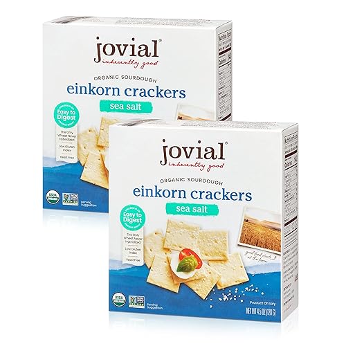 elf_meabh's tweet photo. I just received Jovial Organic Sourdough Einkorn Sea Salt Crackers - Sourdough Crackers for Cheese Platter, Made with Einkorn, USDA Organic, Non-GMO - 4.5 Oz, 2 Pack - Sea Salt - 4.5 Ounce from bigmandan02 via Throne. Thank you! https://t.co/4HMg005CO6 #Wishlist #throne https://t.co/HWAQlHobw4
