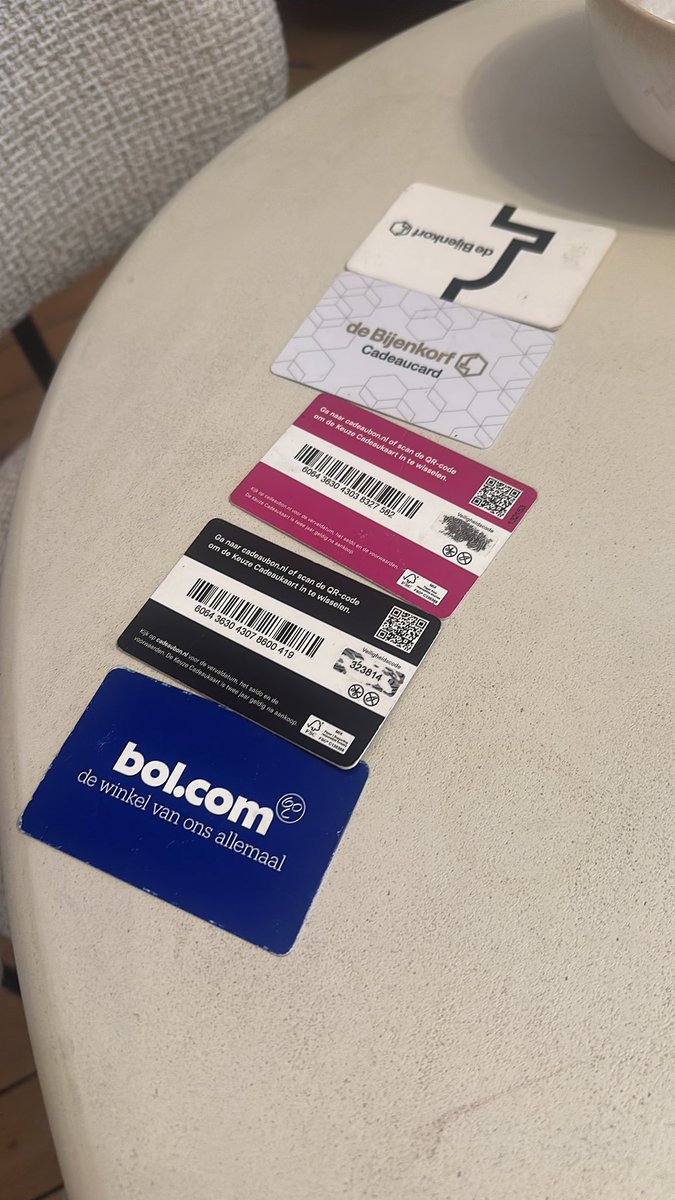 Hier ligt voor ongeveer 400 a € 500 aan waardebonnen , ik was ze kwijt en heb ze weer teruggevonden. Helaas:  allemaal verlopen en dan kan je dus op je kop gaan staan. Je krijgt je geld niet terug. Bizar dat dit kan al kreeg je de helft terug. Diefstal #bol