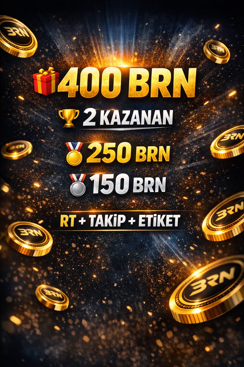 🎁 400 BRN ÇEKİLİŞİ!

Toplam 2 kazanan 👇
🥇 250 BRN
🥈 150 BRN

Katılmak için:
✅ Beni ve <a href="/BrnMetaverse/">BRN Metaverse</a> i takip et
🔁 Bu tweeti RT’le
💬 Yoruma 2 kişi etiketle

⏰ Son katılım: 13/02 – 22:00
🎉 Kazananlar şeffaf bir şekilde tweet olarak açıklanacaktır.
🍀 Bol şans!

#çekiliş