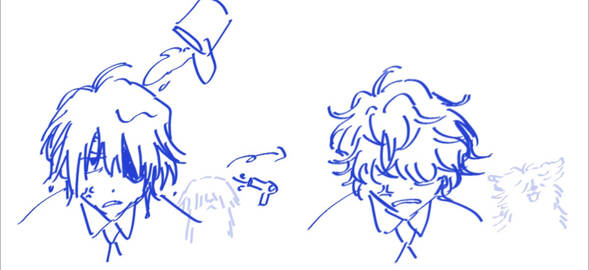 baek saheon gets water dumped on his head