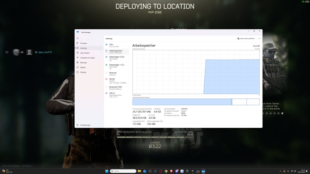 djan_rico's tweet photo. @tarkov the performance got worse for me. https://t.co/zqRjVXVZ8X