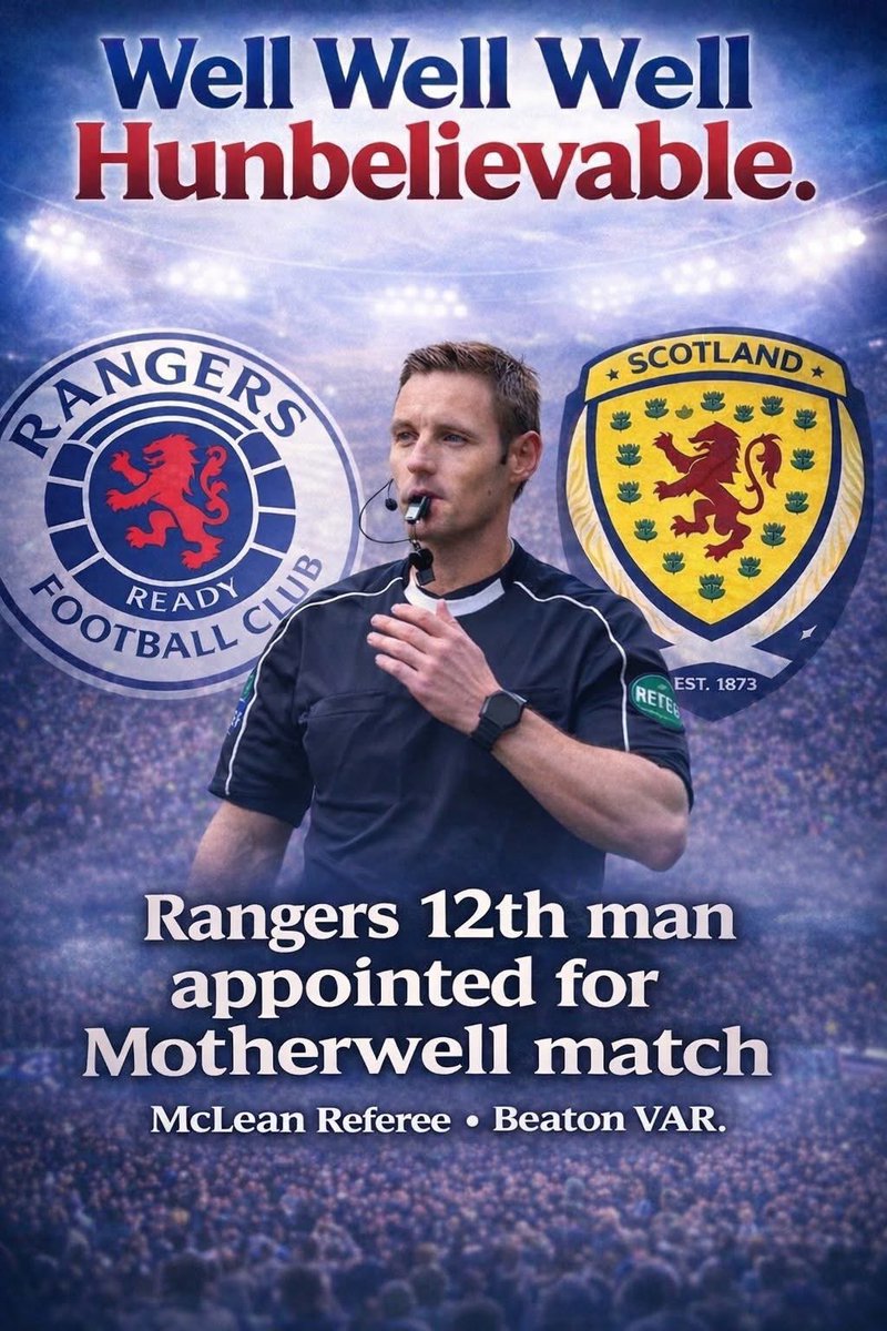 You couldn’t make it up btw
<a href="/ScottishFA/">Scottish FA</a> corrupt to the core 🤮