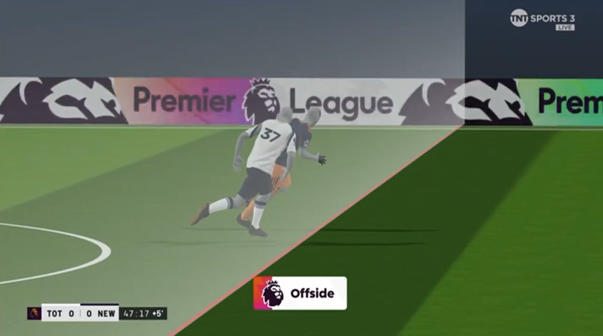 agbnufc_'s tweet image. What the FUCK am I looking at. 

Where did that 5cm tolerance go that they were banging on about for Liverpool the other week? corrupt league.