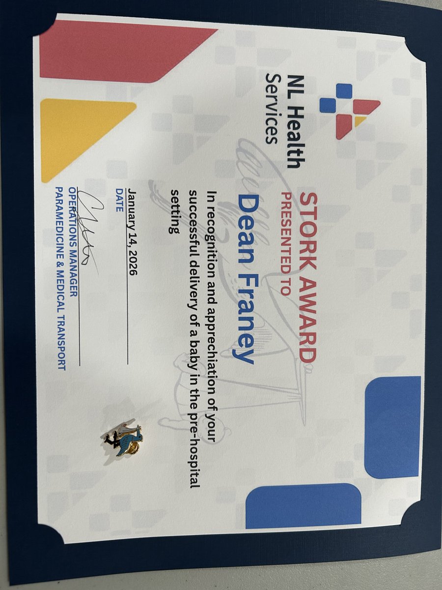 Had quite the experience back in January. Involved in an emergency response to help bring a new life to the world. vocm.com/2026/02/10/bay…