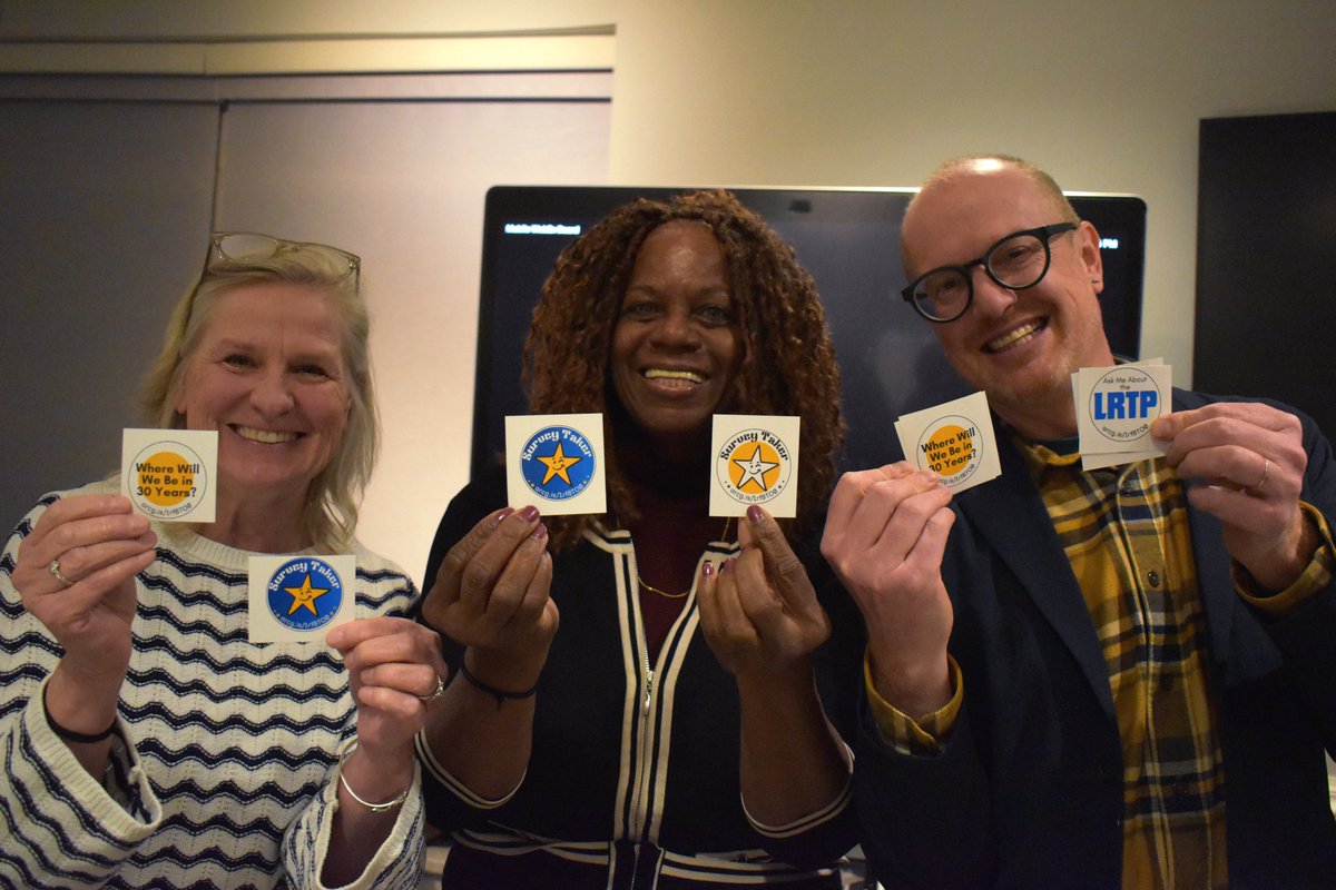 FAMPO_VA's tweet photo. If you want to tell your elected officials from @staffordvagov,  @FxbgGov , and @SpotsyGov what YOU need from the region's roads, take (and SHARE!) the Transportation Needs Survey here: https://t.co/nNww4vpoSA

From left to right, Lori Hayes, Pamela Yeung, and @WillMackintosh . https://t.co/FTQvm3lnv0