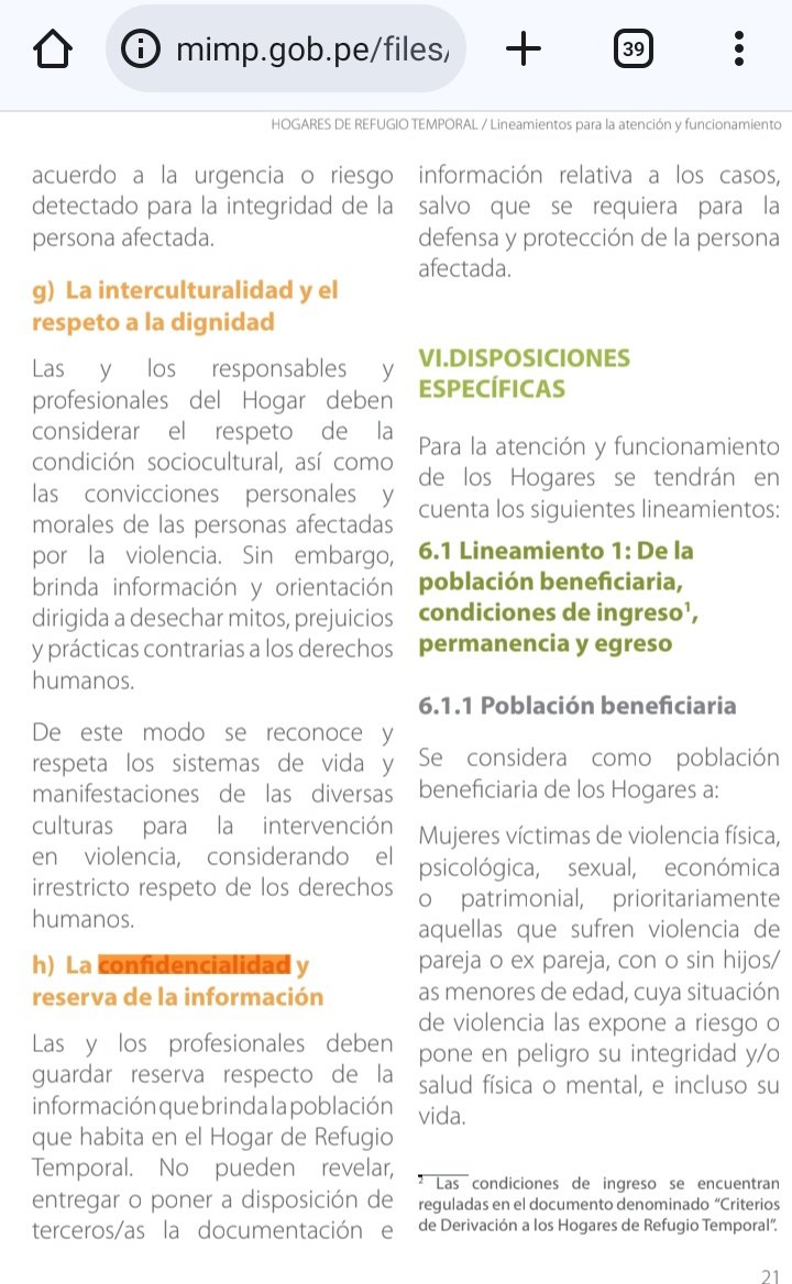 Excelente, <a href="/NormaYarrowL/">Norma Yarrow</a> .🤝 En estos casos, se comprueba quién defiende valores y no amiguismos. Criterios p la derivación: las personas albergadas tienen derecho a la CONFIDENCIALIDAD d su identidad, caso y situación de albergue, máxime si son menores de edad.