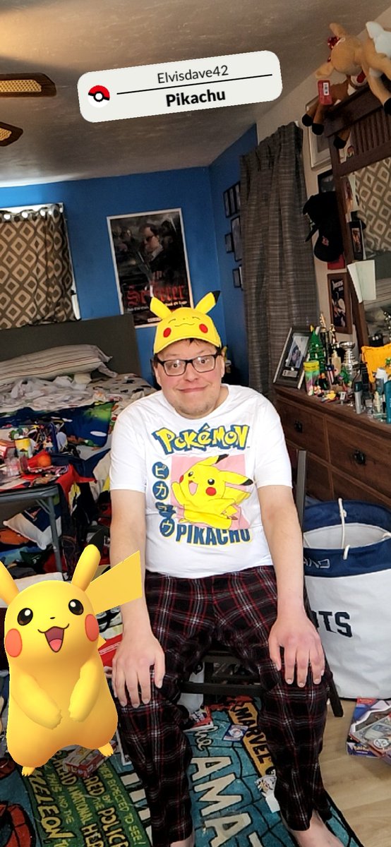 Elvisbeck's tweet photo. Snap a pic with your favorite Pokémon in Pokémon GO!

#Pokemon30 #Pikachu #pikachulover #messy https://t.co/MXhEEJaatZ