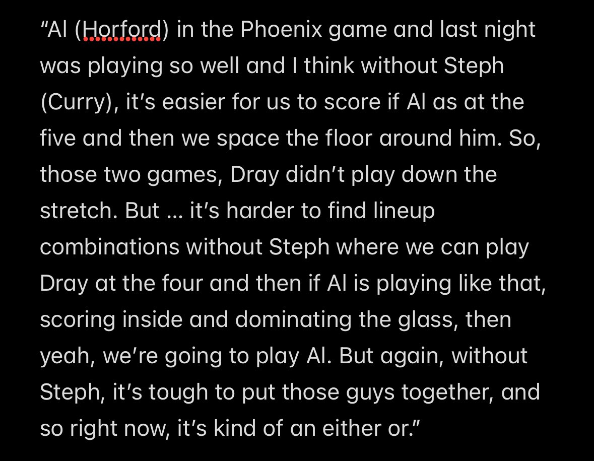 Kerr on Draymond Green, who didn’t close Golden State’s last two victories: