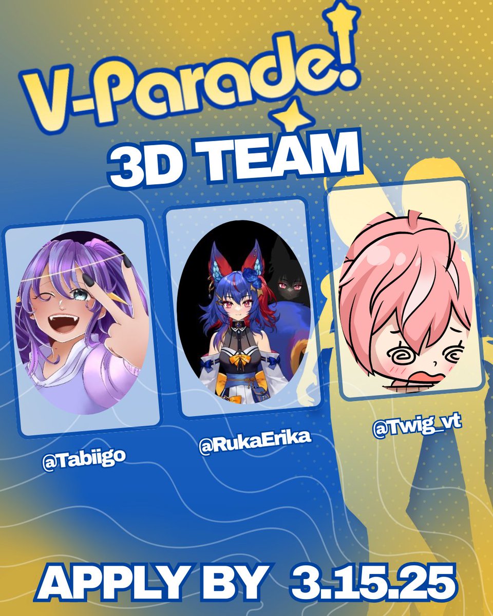 💻3D TEAM💻
💜@tabiigo
💙<a href="/RukaErika/">Ruka Erika Ch. 絵里香 瑠花(るか)♥️🐿️</a>