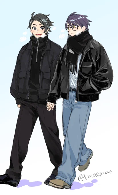 お忍びデート的なキョカラ おしゃれな服が描けず敗北