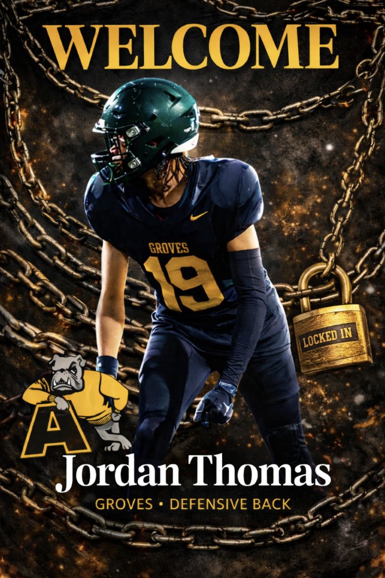 AdrianCollegeFB's tweet photo. Welcome to the Bulldog Family, @JordanAThomas__ https://t.co/mmeeoa6lVi