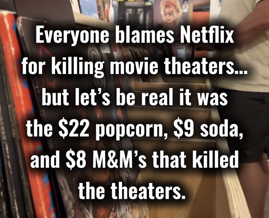 JenniferJo74351's tweet photo. Let's be clear, if movies had a $5 night where everything was $5 and the movie was current, the theaters would be running over. https://t.co/Lpu7hLt7VD