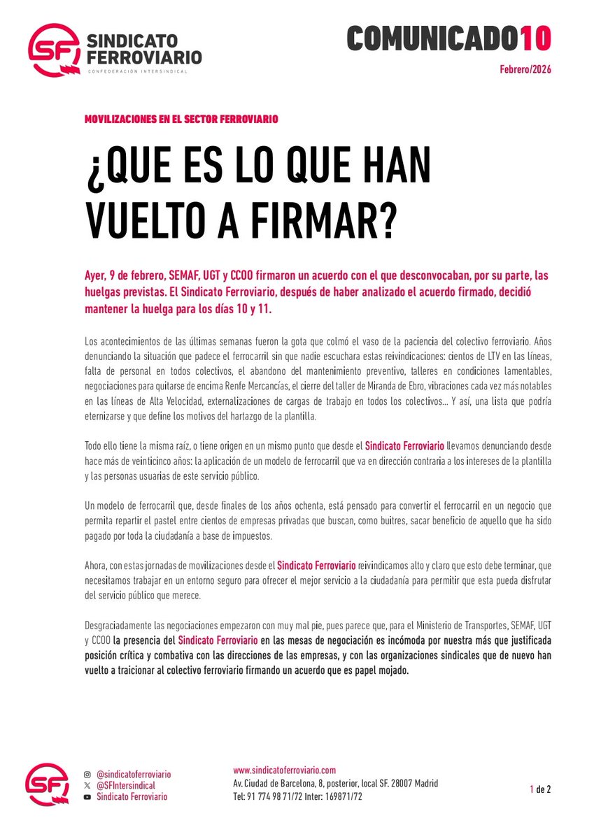 Sindicatu Ferroviariu d'Asturies tweet media