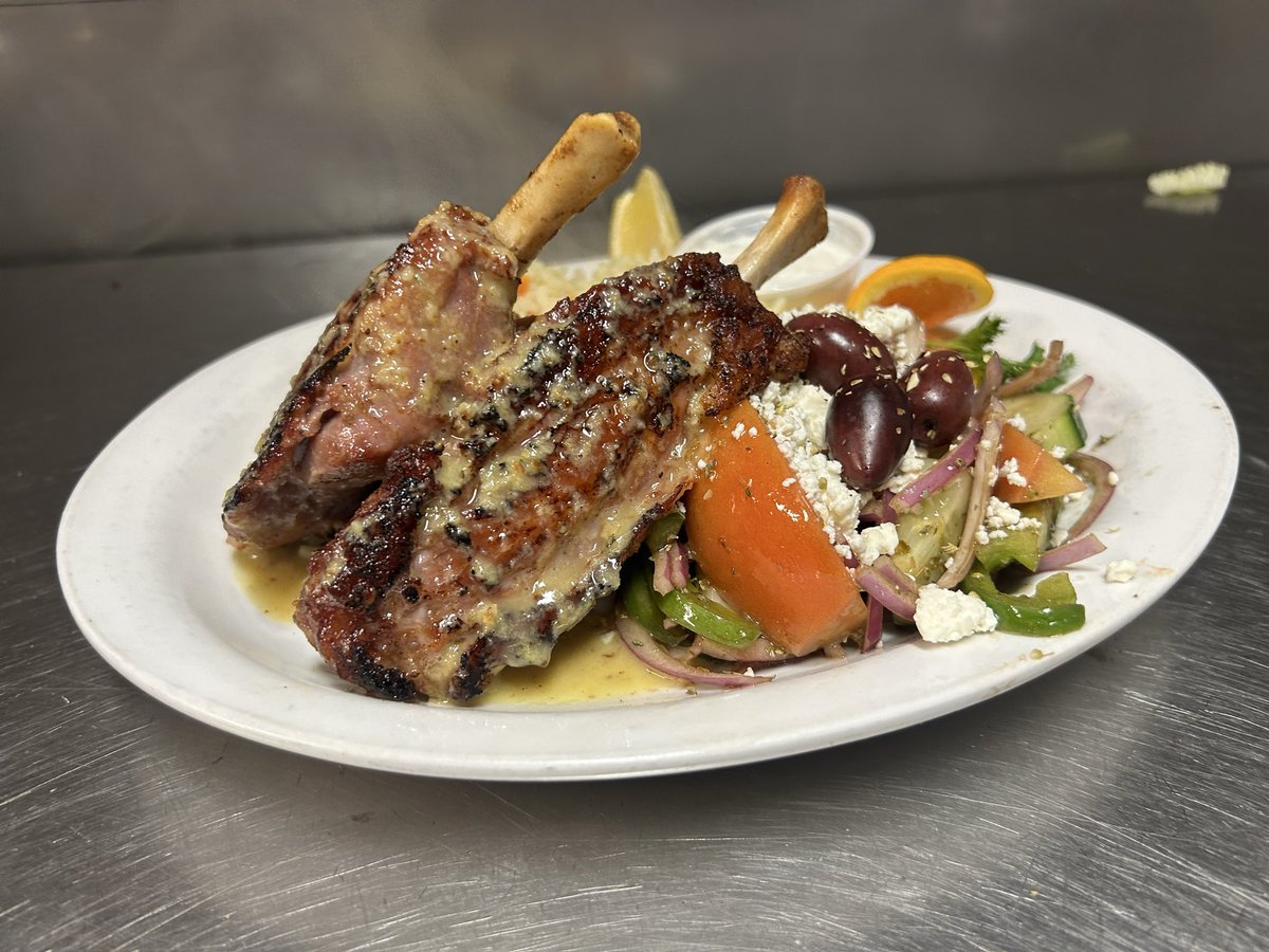 Tuesday Special

1/2 price bottles of Wine
BBQ Pork Ribs 

And 

‼️ New for this Tuesday 

Greek Pork Shanks 
w/ rice, Greek Salad and Tzatziki
👀 👇