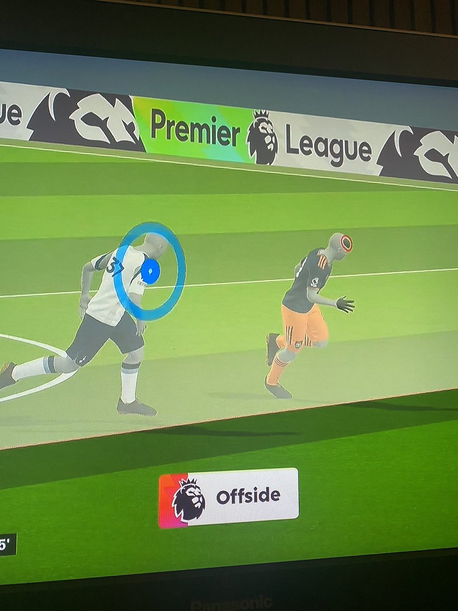 footalyse's tweet image. Joe Willock’s goal at Spurs chalked off for what has to be the most marginal offside call yet?