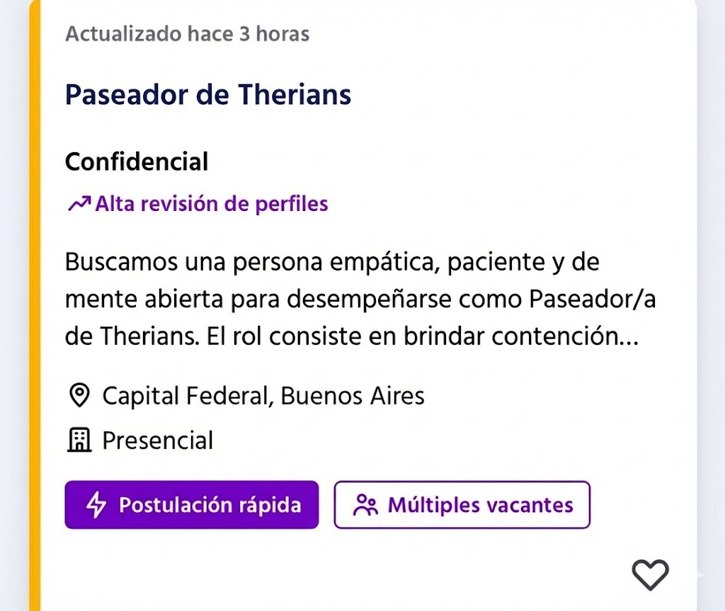 Por fin un laburo en el q tiro un cv con ganas ojala me tomen 🤞