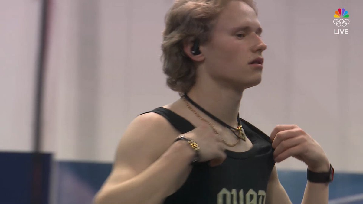 Ilia Malinin warming up backstage for the short program of the 2026 Olympic Winter Games today.